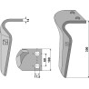 Dent pour herses rotatives, modèle droit - Rau - 0044504