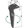 Dent pour herses rotatives, modèle droit - Breviglieri - 0088310D