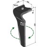 Dent pour herses rotatives, modèle droit - Kverneland - MA44010150