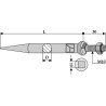 Dent de herse à semaille en acier au bore - traité - AG003008