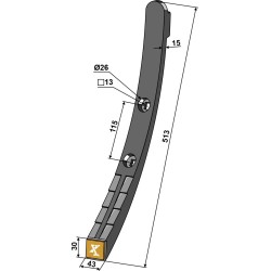 Soc étroit - Carbure - Köckerling - 915774 - 506068 - 915376