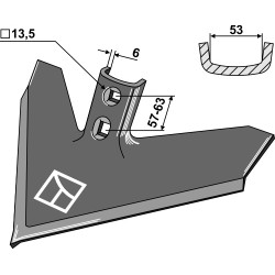 Soc triangulaire 420 x 6 - Case IH - 1547109C1