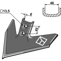 Soc triangulaire 240 x 6 - Case IH - 1547098C2