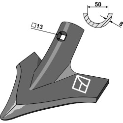 Soc triangulaire 240mm - Väderstad - 165038