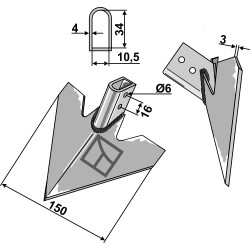 Soc triangulaire - Hatzenbichler - R409456