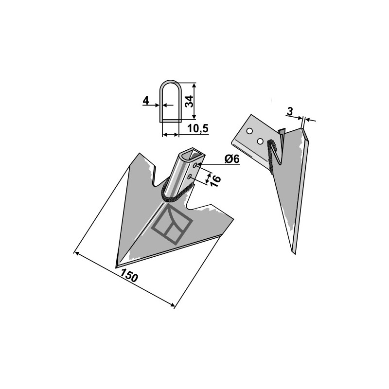 Soc triangulaire - Hatzenbichler - R409456