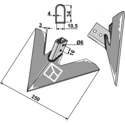 Soc triangulaire - AG003193