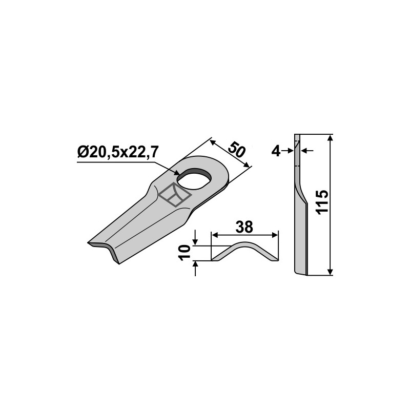 Couteau pour faucheuse - ELHO - 200-240