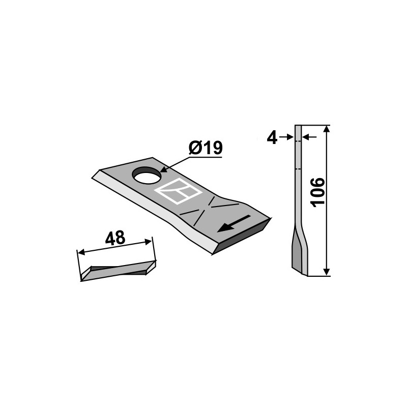 Couteau pour faucheuse - Niemeyer - 570444