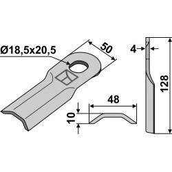 Couteau pour faucheuse - Agram - 16530208