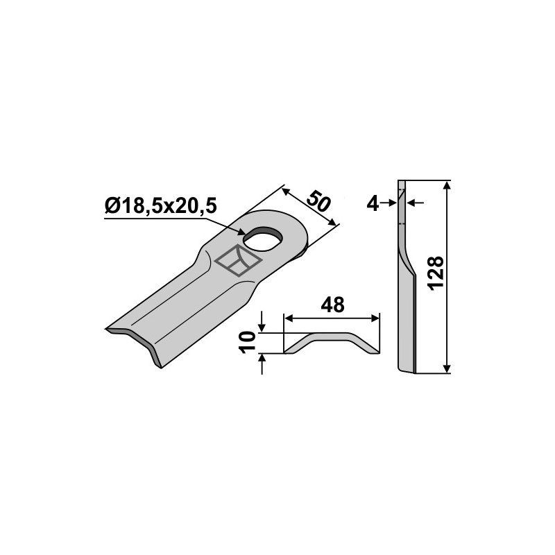 Couteau pour faucheuse - Agram - 16530208