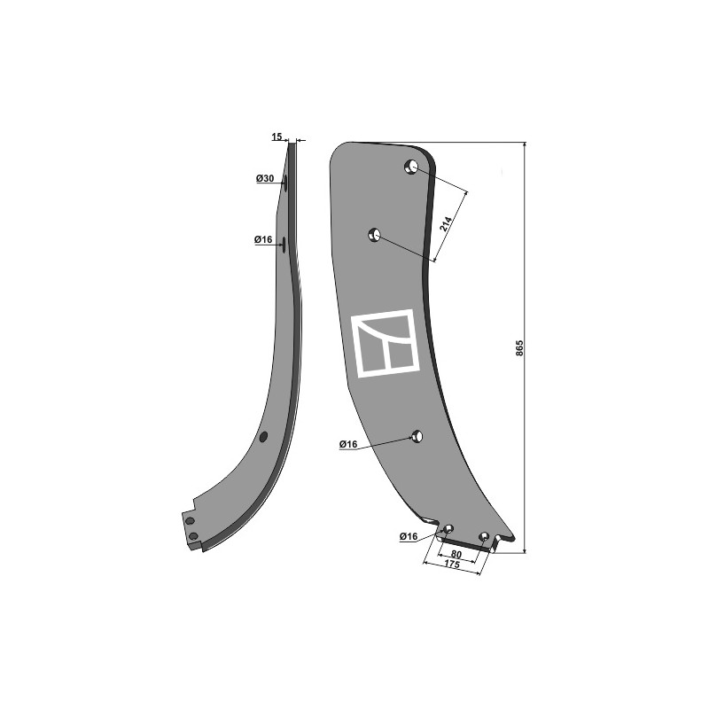 Dent sous-soleuse - modèle droite - Quivogne - DTS10903