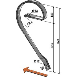 Dent niveleuse, modèle gauche - AG004126