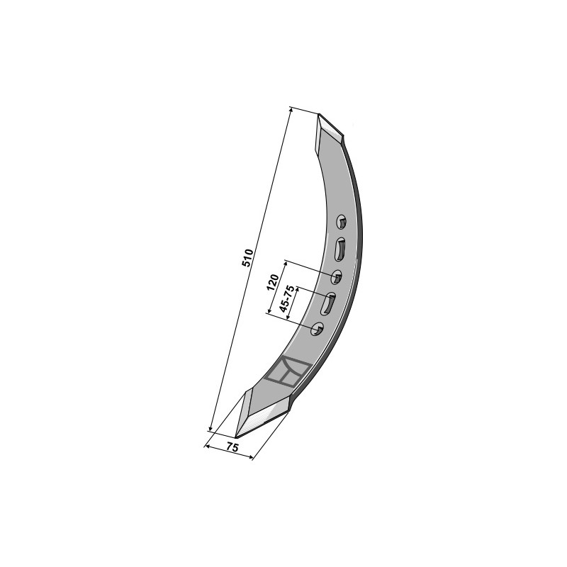 Pointe twist - modèle gauche - Amazone / BBG - HC122