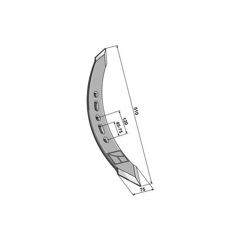 Pointe twist - modèle droite - Amazone / BBG - HC121