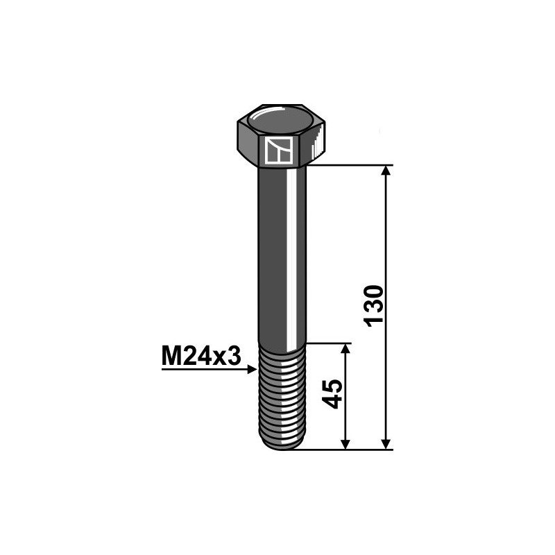 Boulon M24x3x130 - 10.9 - Spearhead - 204614