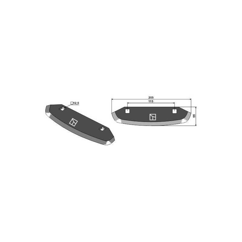 Couteau pour mélangeurs de fourrage - Storti - 16800039