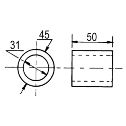BAGUE NYLON 45X31 KRONE AD L50