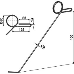 Griffe flexible - gauche