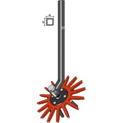 KIT étoiles à doigts Ø370mm avec dent - droit