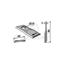 Couteau rotatif - POttinger - 434979 / 434997 / 434995