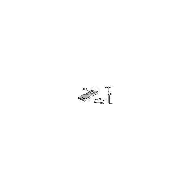 Couteau rotatif - POttinger - 434980 / 434998 / 434996