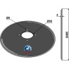 Disque de semoir Ø400x4 - Kuhn - 110034