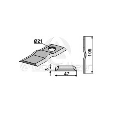 Couteau rotatif - POttinger - 434120