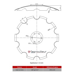 Disques de Déchaumeurs Horsch 620X6 - 00311103