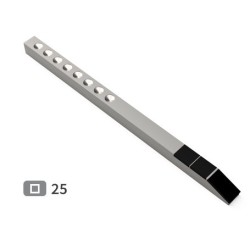Barre carrelet : 25 x 25 avec plaquettes carbure - Actisol - 19200004