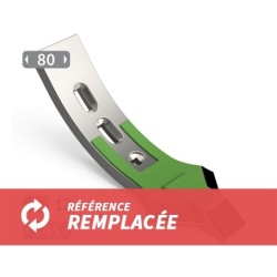 Soc de cultivateur avec plaquettes carbure et rechargement largeur d'attaque 140 mm fixation lumière 45-75 mm - Toutes marques