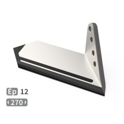 Aileron droite de déchaumeur avec plaquettes carbure et plaquettes arrière pour Apollo - Igli