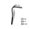 Dent de herse rotative gauche 3 plaquettes carbure - Alpego - D07401A