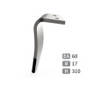 Dent de herse rotative gauche 2 plaquettes carbure - Alpego - D07401A