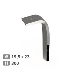 Dent de herse rotative droite 3 plaquettes  sur support d'origine Fixation rapide - Lumière 1950 x 23 - Alpego - MKOA00288