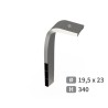 Dent de herse rotative gauche 3 plaquettes  sur support d'origine Fixation rapide - Lumière 1950 x 23 - Alpego - MKOA00287