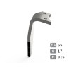Dent de herse rotative gauche 3 plaquettes carbure PKE VKE KG30 - Rabewerk - 84045001
