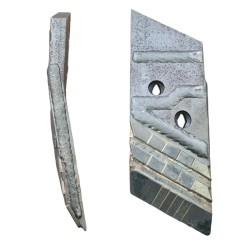 Pointe droite avec plaquettes carbure plaquettes arrière et rechargement pour soc de charrue - Overum - 94608