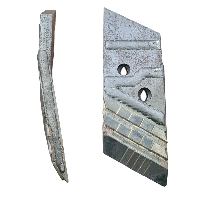 Pointe droite avec plaquettes carbure plaquettes arrière et rechargement pour soc de charrue - Overum - 94608
