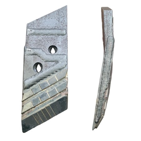 Pointe gauche avec plaquettes carbure plaquettes arrière et rechargement pour soc de charrue - Overum - 94609