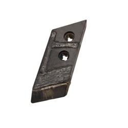 Pointe plate gauche avec plaquettes carbure et rechargement pour soc de charrue - Vogel-Noot - 601401