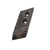Pointe plate gauche avec plaquettes carbure et rechargement pour soc de charrue - Vogel-Noot - 601401