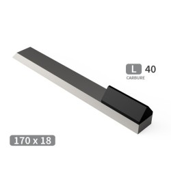 Mise carbure pour herse et rotor 1 plaquette triangulaire 40 x 18 et manchon biseauté - Toutes marques - PIÈCE À SOUDER