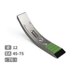 Soc de cultivateur avec plaquettes carbure et rechargement fixation lumière 45-75 mm - Toutes marques