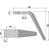 Dent pour herses rotatives 180mm - Tornado