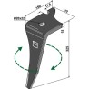 Dent pour herses rotatives 325mm, droit - Vogel u. Noot - KZ200001