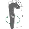 Dent pour herses rotatives, droit - Rau - RG00058896