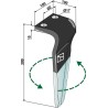 Dent pour herses rotatives (DURAFACE), gauche - Maschio / Gaspardo - M36100216RMPC