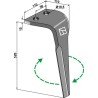 Dent pour herses rotatives, droit - Maletti - E030146