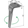 Dent pour herses rotatives, gauche - Maletti - E040146